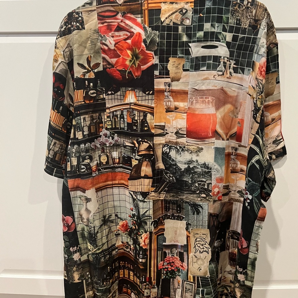 Robert Graham Multicolor Collage Print Men's Shirt - Style Name: Harry’s Place - Picture 3 of 7